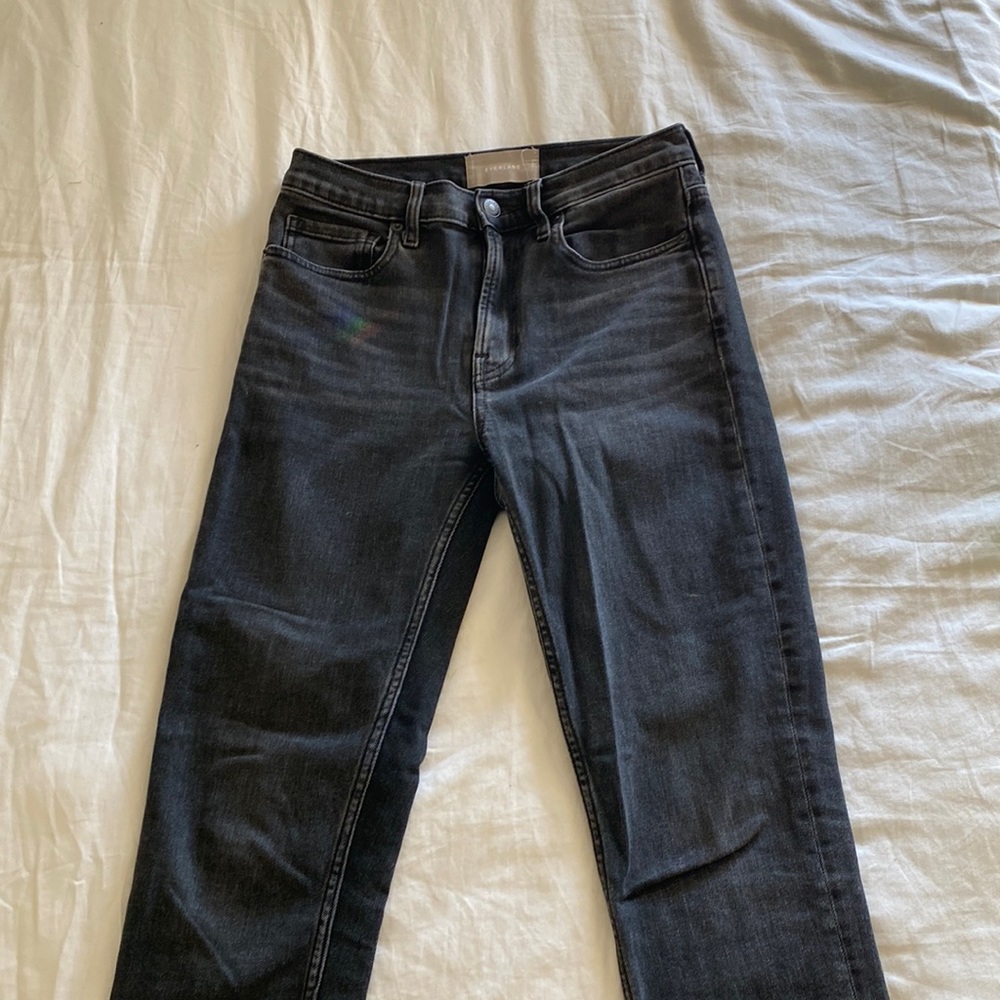Washed Black Everlane Skinny Jeans